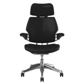 Humanscale Freedom Chair, Standard Duron Arms, Ticino Leather, Aluminium Base